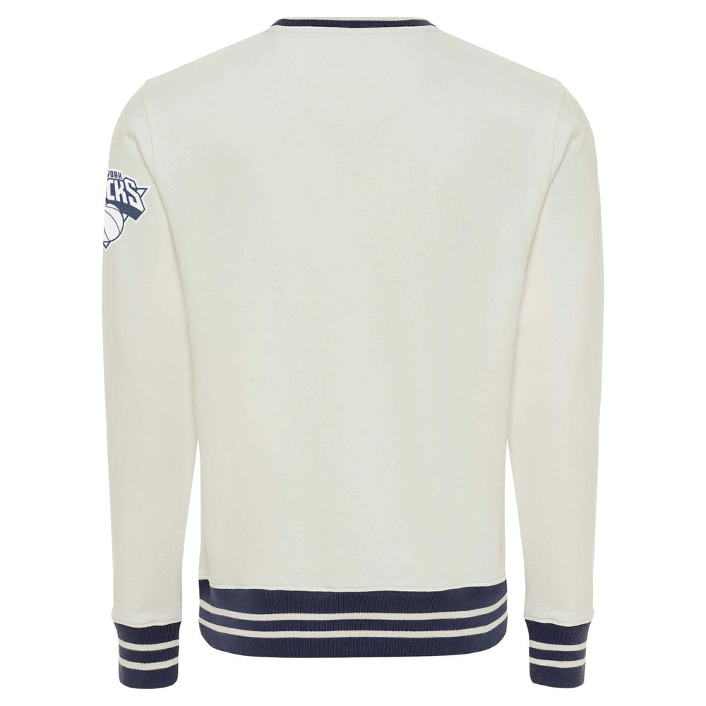New York Knicks Sportiqe Unisex Athletic Club Collection Ellington Premium Sweatshirt Cream - NBA