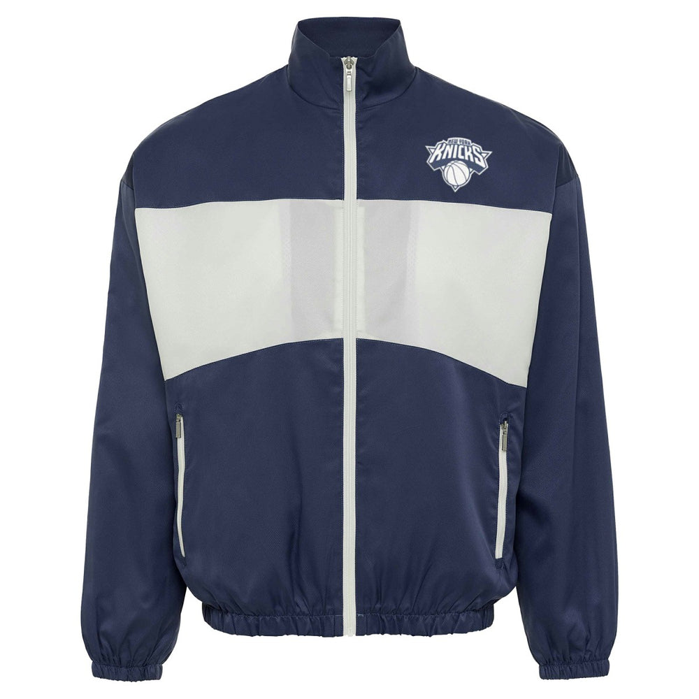 New York Knicks Sportiqe Unisex Athletic Club Collection Senna Premium Lightweight Full-Zip Jacket Blue - NBA
