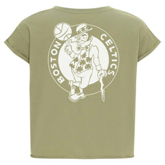 Boston Celtics Sportiqe Women's Athletic Club Collection Alana Premium Cropped T-Shirt Kelly Green - NBA
