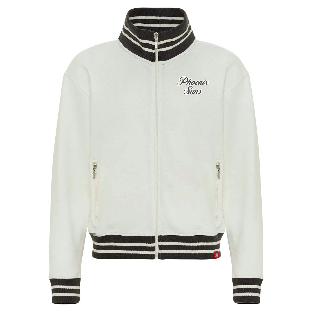 Phoenix Suns Sportiqe Women's Athletic Club Collection Sutton French Terry Full-Zip Jacket Cream - NBA