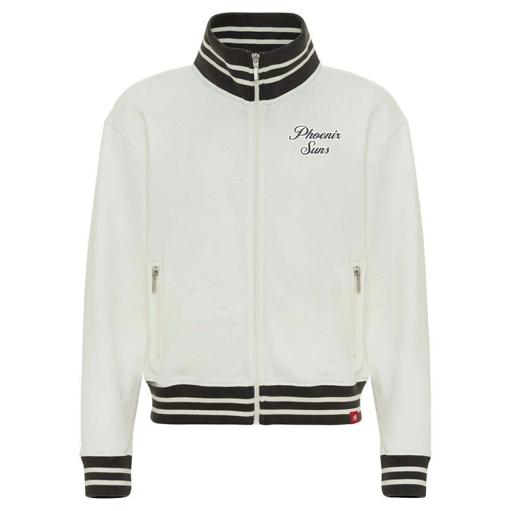 Phoenix Suns Sportiqe Women's Athletic Club Collection Sutton French Terry Full-Zip Jacket Cream - NBA