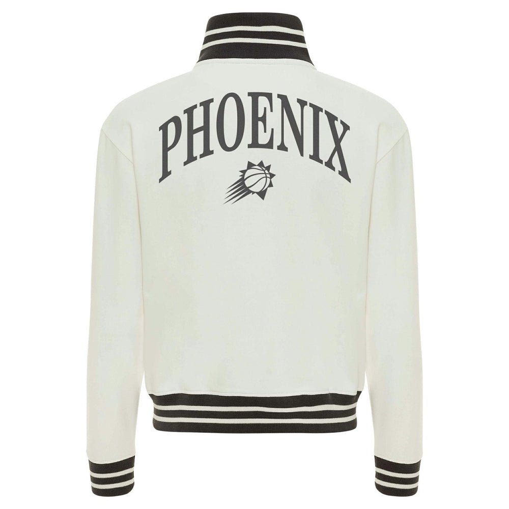 Phoenix Suns Sportiqe Women's Athletic Club Collection Sutton French Terry Full-Zip Jacket Cream - NBA