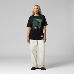 Jacksonville Jaguars Women's Team Dynamic Boyfriend T-Shirt Black | Mitchell & Ness