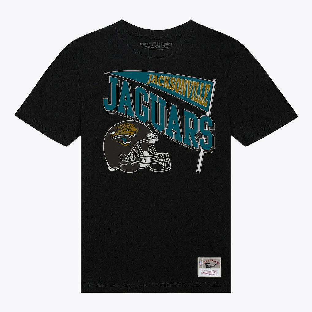 Jacksonville Jaguars Women's Team Dynamic Boyfriend T-Shirt Black | Mitchell & Ness
