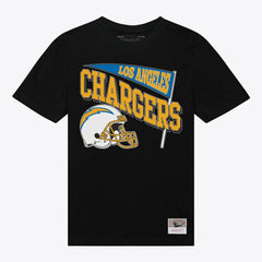 Los Angeles Chargers Women's Team Dynamic Boyfriend T-Shirt Black | Mitchell & Ness