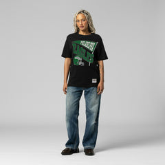 Philadelphia Eagles Women's Team Dynamic Boyfriend T-Shirt Black | Mitchell & Ness