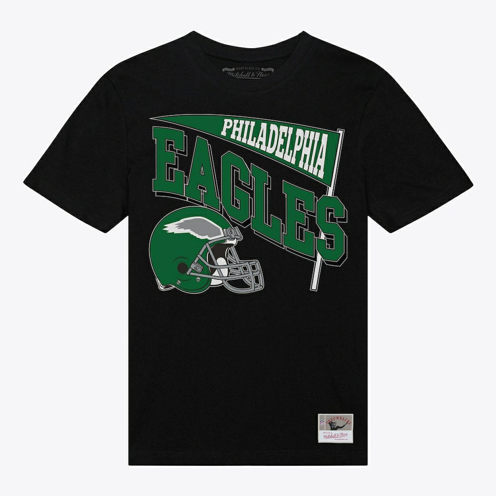 Philadelphia Eagles Women's Team Dynamic Boyfriend T-Shirt Black | Mitchell & Ness