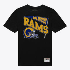 Los Angeles Rams Women's Team Dynamic Boyfriend T-Shirt Black | Mitchell & Ness