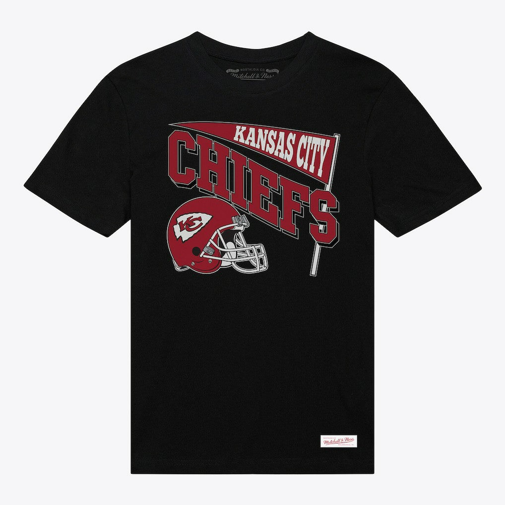 Kansas City Chiefs Women's Team Dynamic Boyfriend T-Shirt Black | Mitchell & Ness