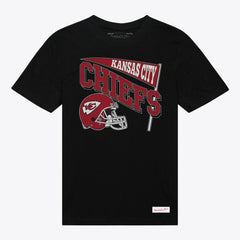 Kansas City Chiefs Women's Team Dynamic Boyfriend T-Shirt Black | Mitchell & Ness
