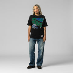 Seattle Seahawks Women's Team Dynamic Boyfriend T-Shirt Black | Mitchell & Ness