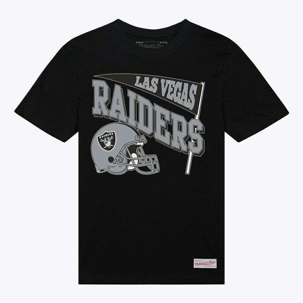 Las Vegas Raiders Women's Team Dynamic Boyfriend T-Shirt Black | Mitchell & Ness