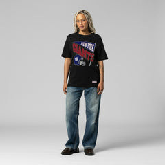New York Giants Women's Team Dynamic Boyfriend T-Shirt Black | Mitchell & Ness