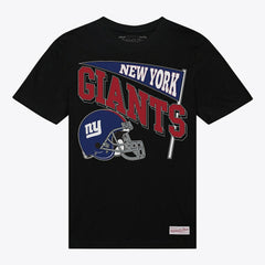 New York Giants Women's Team Dynamic Boyfriend T-Shirt Black | Mitchell & Ness