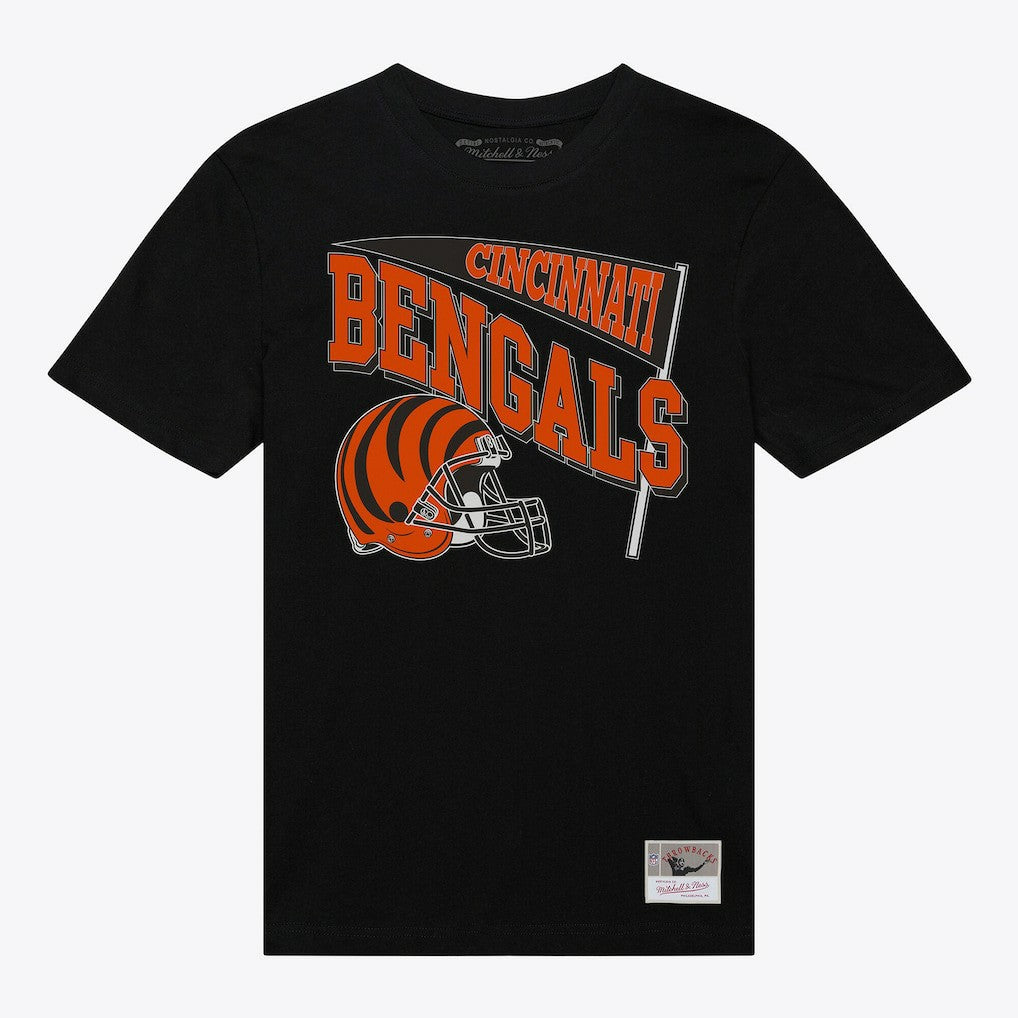 Cincinnati Bengals Women's Team Dynamic Boyfriend T-Shirt Black | Mitchell & Ness