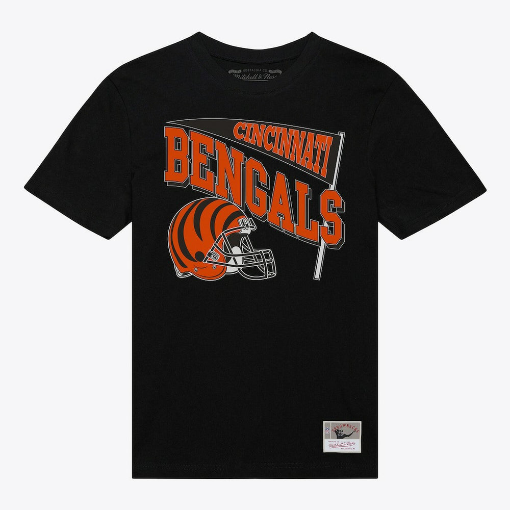 Cincinnati Bengals Women's Team Dynamic Boyfriend T-Shirt Black | Mitchell & Ness