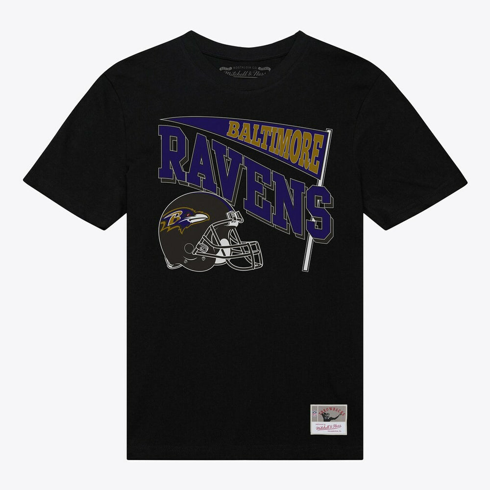 Baltimore Ravens Women's Team Dynamic Boyfriend T-Shirt Black | Mitchell & Ness