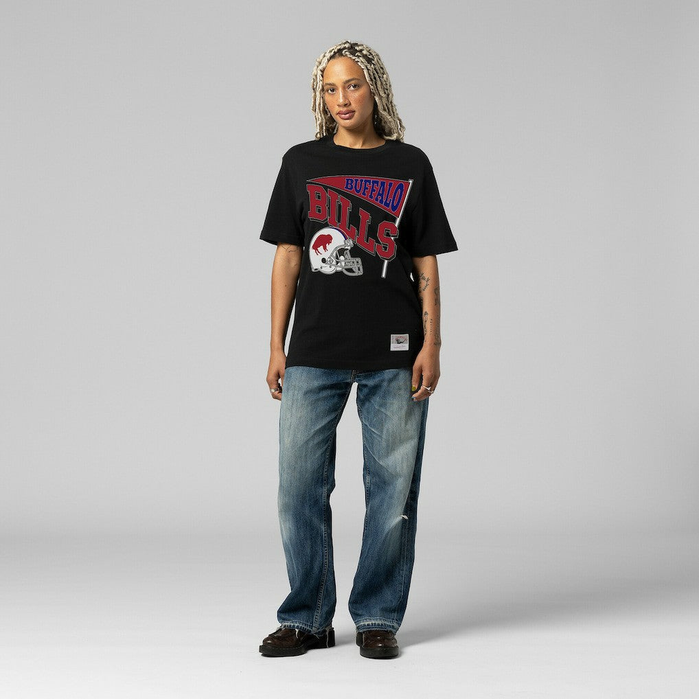 Buffalo Bills Women's Team Dynamic Boyfriend T-Shirt Black | Mitchell & Ness