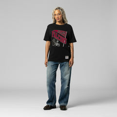 Atlanta Falcons Women's Team Dynamic Boyfriend T-Shirt Black | Mitchell & Ness