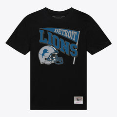Detroit Lions Women's Team Dynamic Boyfriend T-Shirt Black | Mitchell & Ness