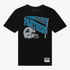 Carolina Panthers Women's Team Dynamic Boyfriend T-Shirt Black | Mitchell & Ness