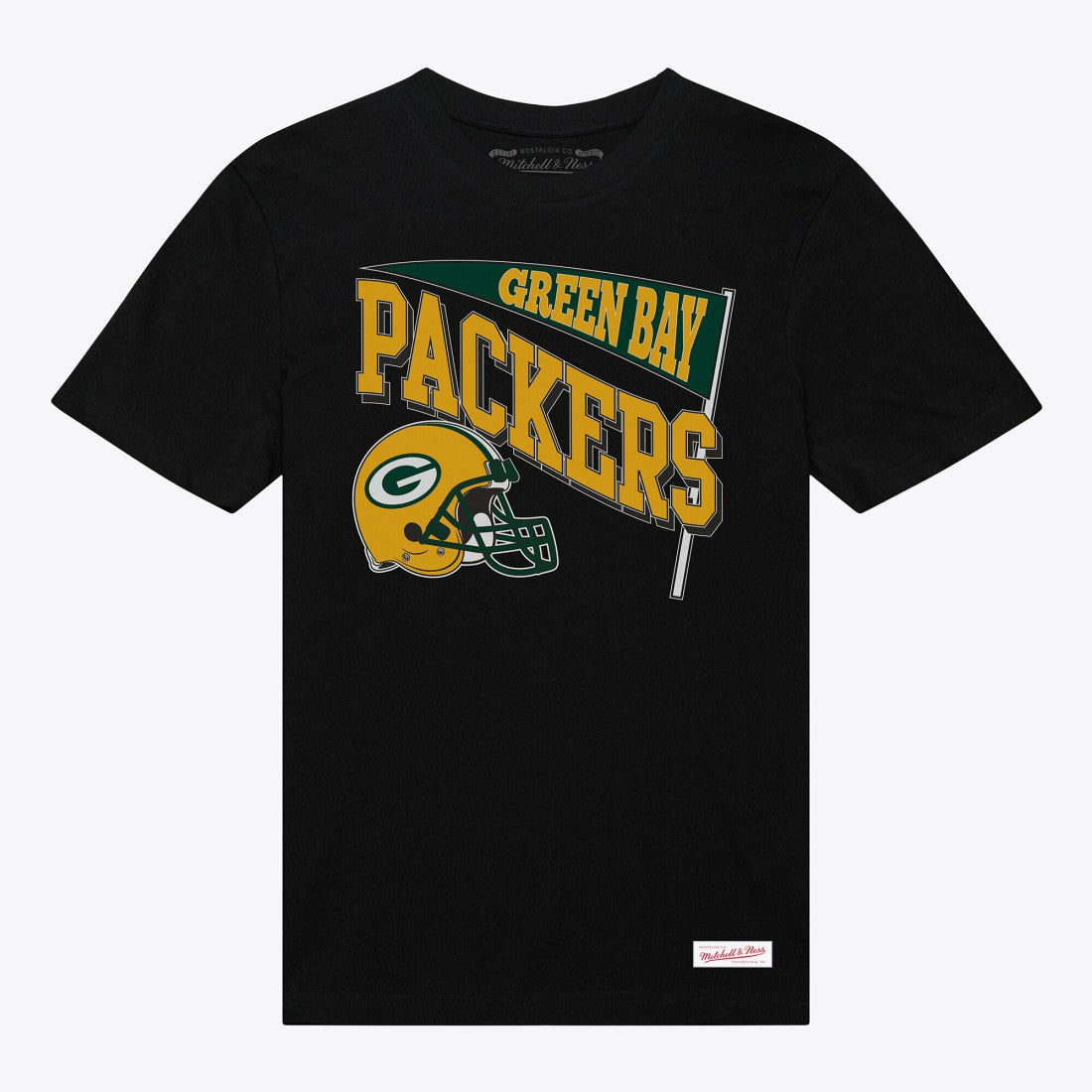 Green Bay Packers Women's Team Dynamic Boyfriend T-Shirt Black | Mitchell & Ness