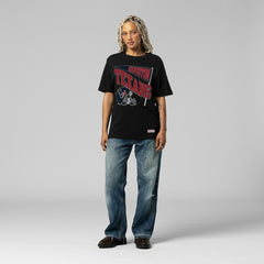 Houston Texans Women's Team Dynamic Boyfriend T-Shirt Black | Mitchell & Ness