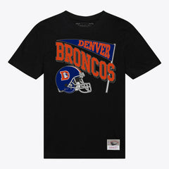 Denver Broncos Women's Team Dynamic Boyfriend T-Shirt Black | Mitchell & Ness