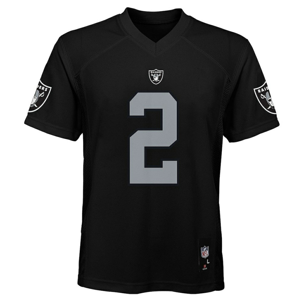 Ashton Jeanty Las Vegas Raiders Youth Replica Player Jersey Black | NFL