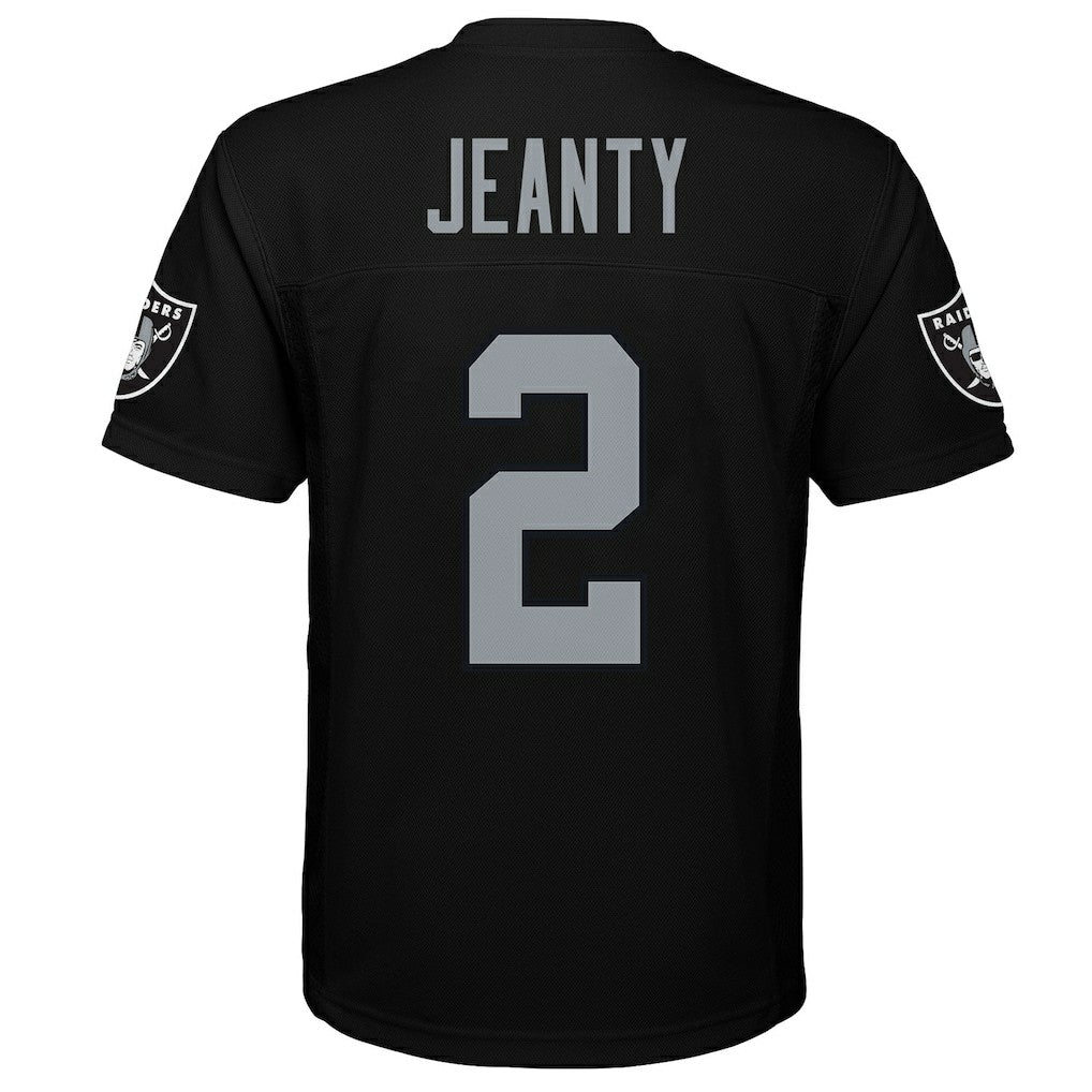 Ashton Jeanty Las Vegas Raiders Youth Replica Player Jersey Black | NFL