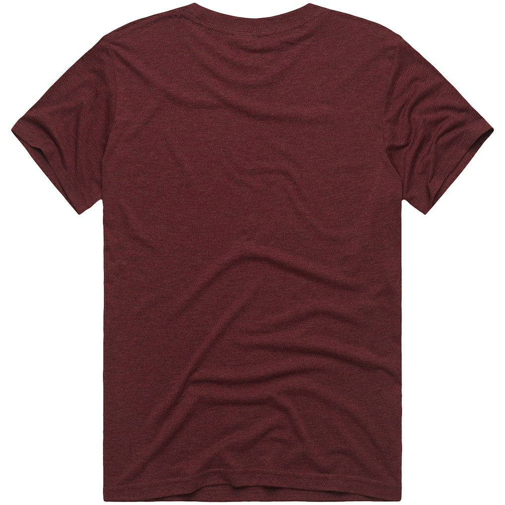 Washington Commanders Homage x The Simpsons Unisex Tri-Blend T-Shirt Burgundy | NFL