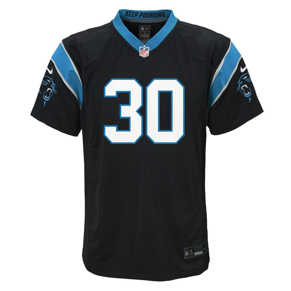 Chuba Hubbard Carolina Panthers Youth Team Game Jersey Black | Nike for Sale