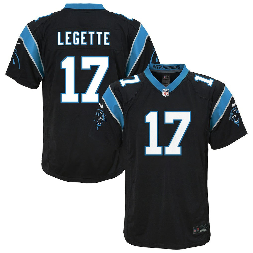 Xavier Legette Carolina Panthers Youth Team Game Jersey Black | Nike for Sale