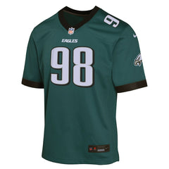 Jalen Carter Philadelphia Eagles Youth Game Player Jersey Midnight Green | Nike for Sale