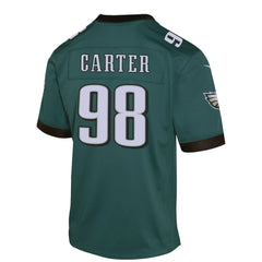 Jalen Carter Philadelphia Eagles Youth Game Player Jersey Midnight Green | Nike for Sale