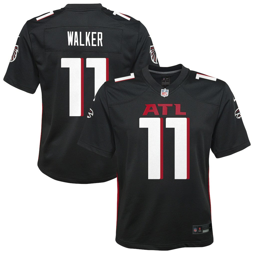 Jalon Walker Atlanta Falcons Youth Team Game Jersey Black | Nike for Sale