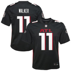 Jalon Walker Atlanta Falcons Youth Team Game Jersey Black | Nike for Sale