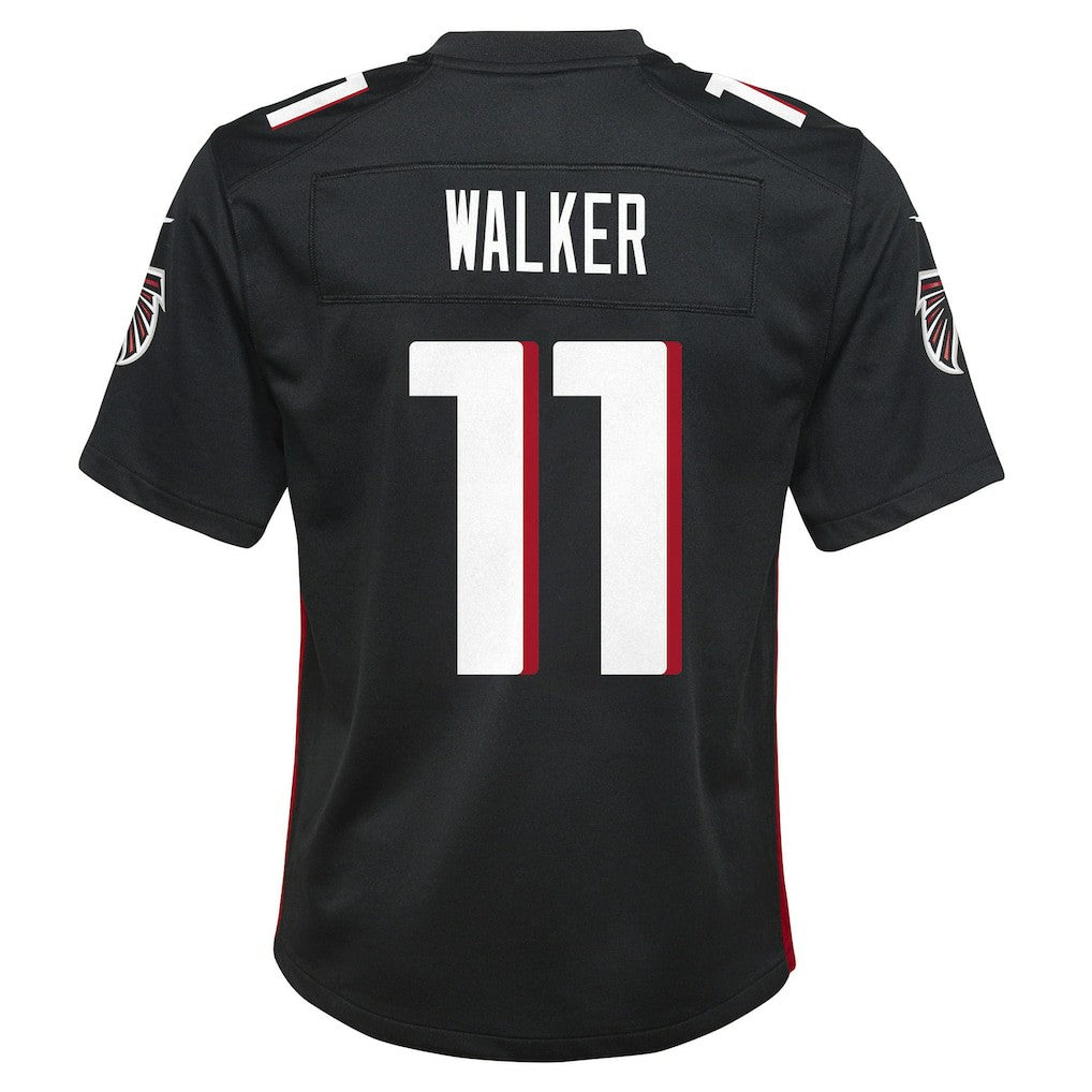 Jalon Walker Atlanta Falcons Youth Team Game Jersey Black | Nike for Sale