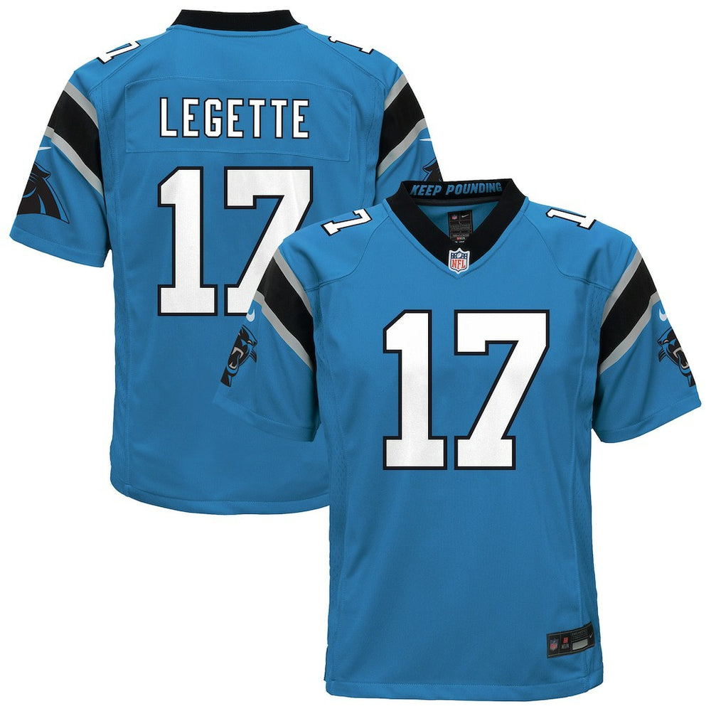 Xavier Legette Carolina Panthers Youth Alternate Game Jersey Blue | Nike for Sale