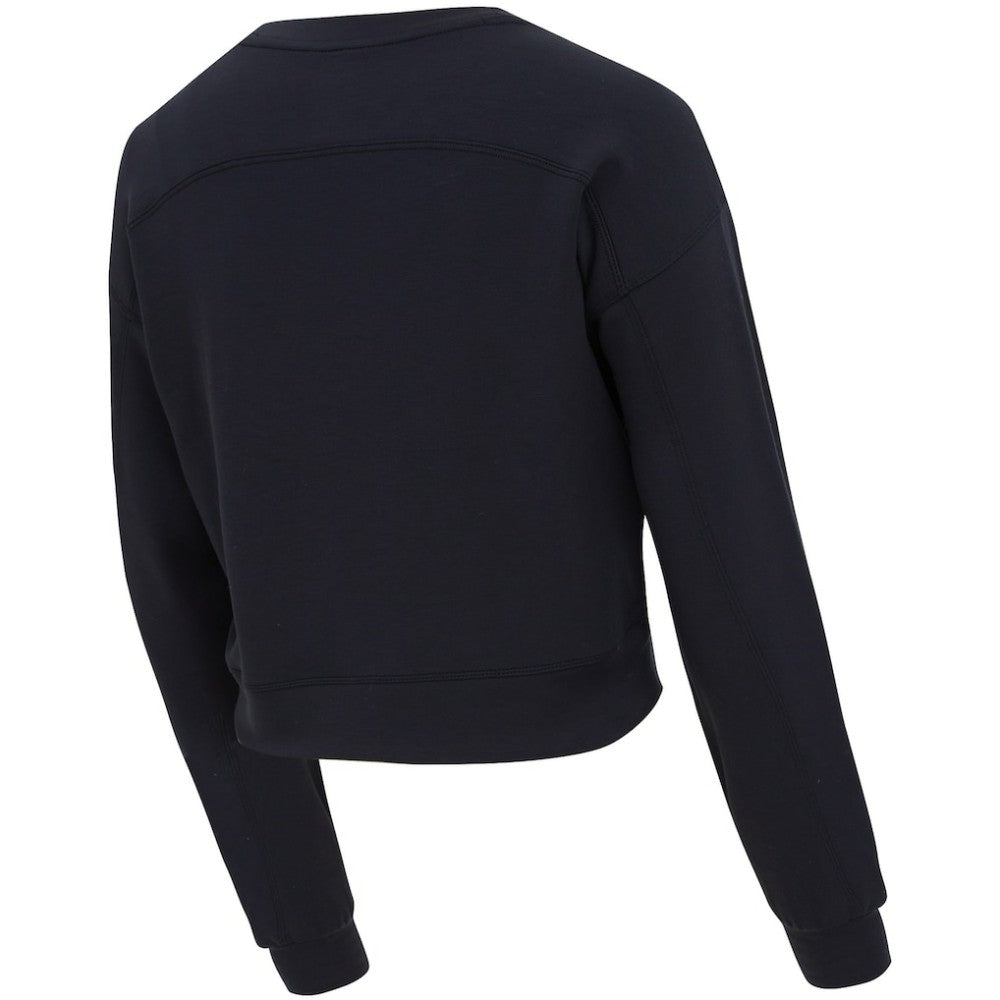 USWNT Concepts Sport Women's Tri-Blend Darby Knit Long Sleeve Crop Top Black - FIFA World CUP