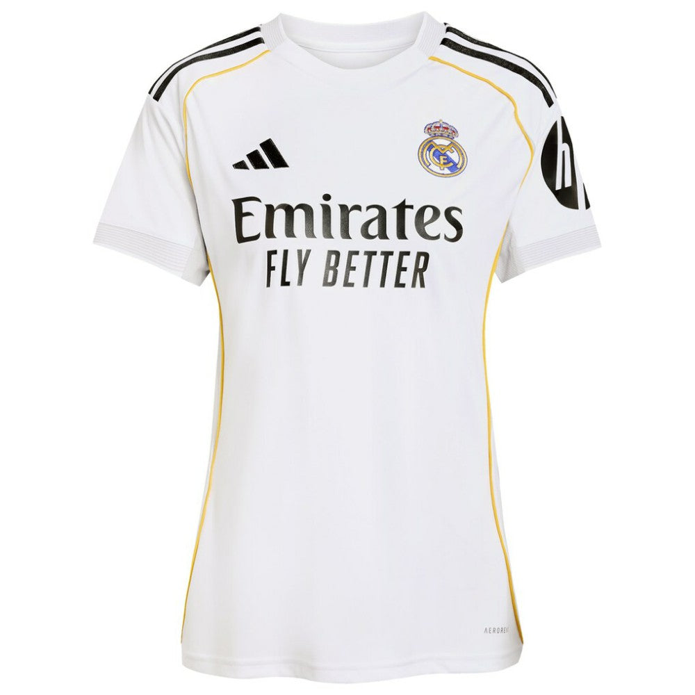 Kylian Mbappé Real Madrid Women's 2025/26 Home Replica Player Jersey White | Adidas discount