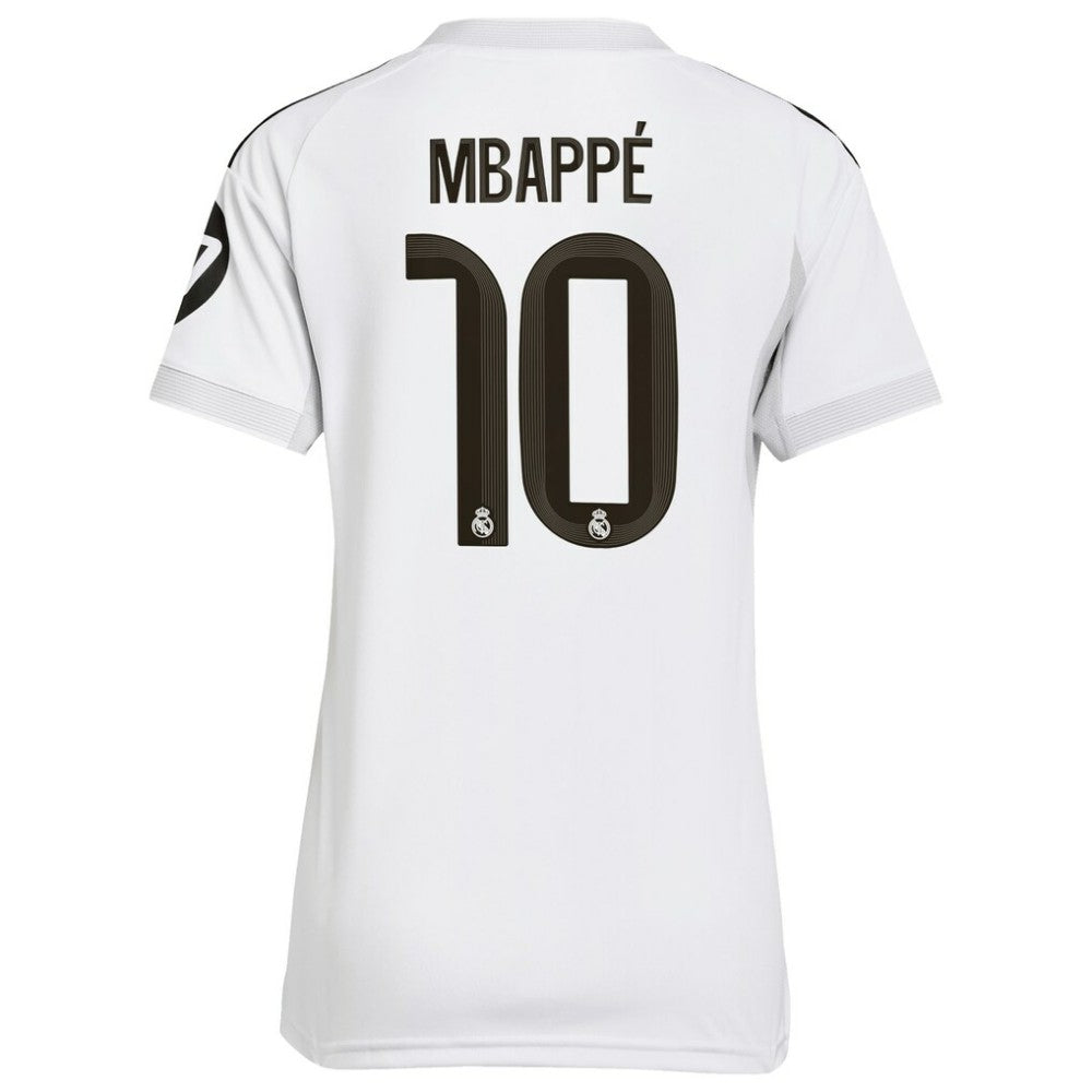 Kylian Mbappé Real Madrid Women's 2025/26 Home Replica Player Jersey White | Adidas discount