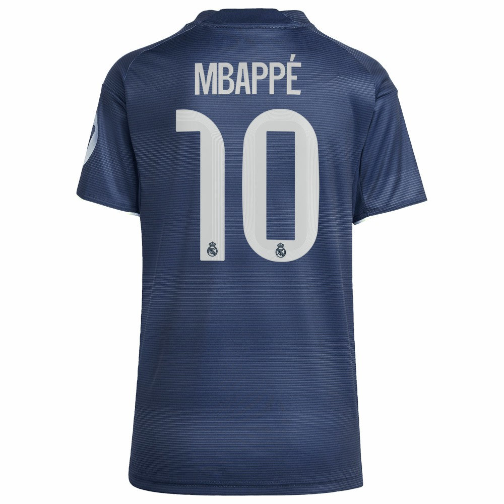 Kylian Mbappé Real Madrid Women's 2025/26 Away Replica Player Jersey Blue | Adidas discount