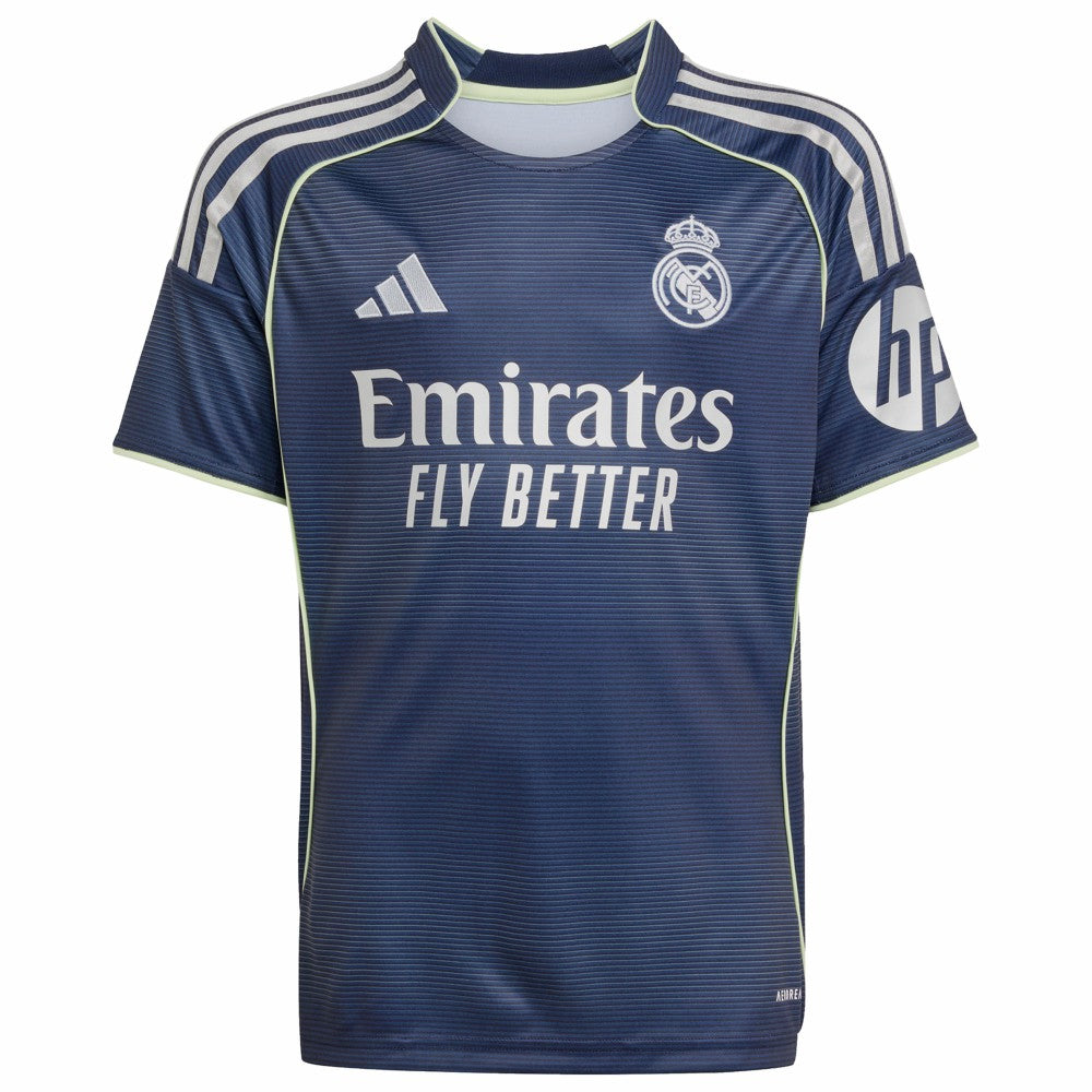 Kylian Mbappé Real Madrid Youth 2025/26 Away Replica Player Jersey Blue | Adidas
