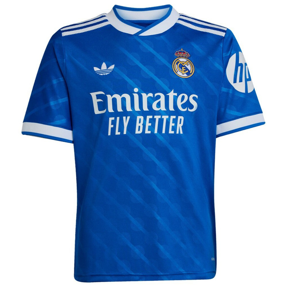 Kylian Mbappé Real Madrid Youth 2025/26 Third Replica Player Jersey Blue | Adidas Sale