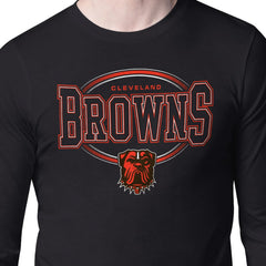 Cleveland Browns Starter Team Track Graphic Long Sleeve T-Shirt Black | NFL