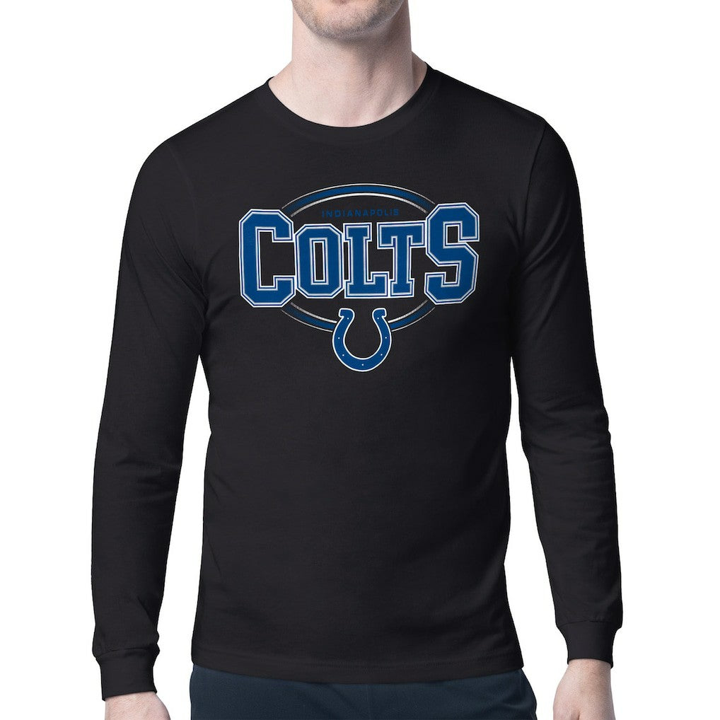 Indianapolis Colts Starter Team Track Graphic Long Sleeve T-Shirt Black | NFL