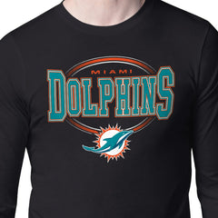 Miami Dolphins Starter Team Track Graphic Long Sleeve T-Shirt Black | NFL