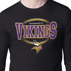 Minnesota Vikings Starter Team Track Graphic Long Sleeve T-Shirt Black | NFL