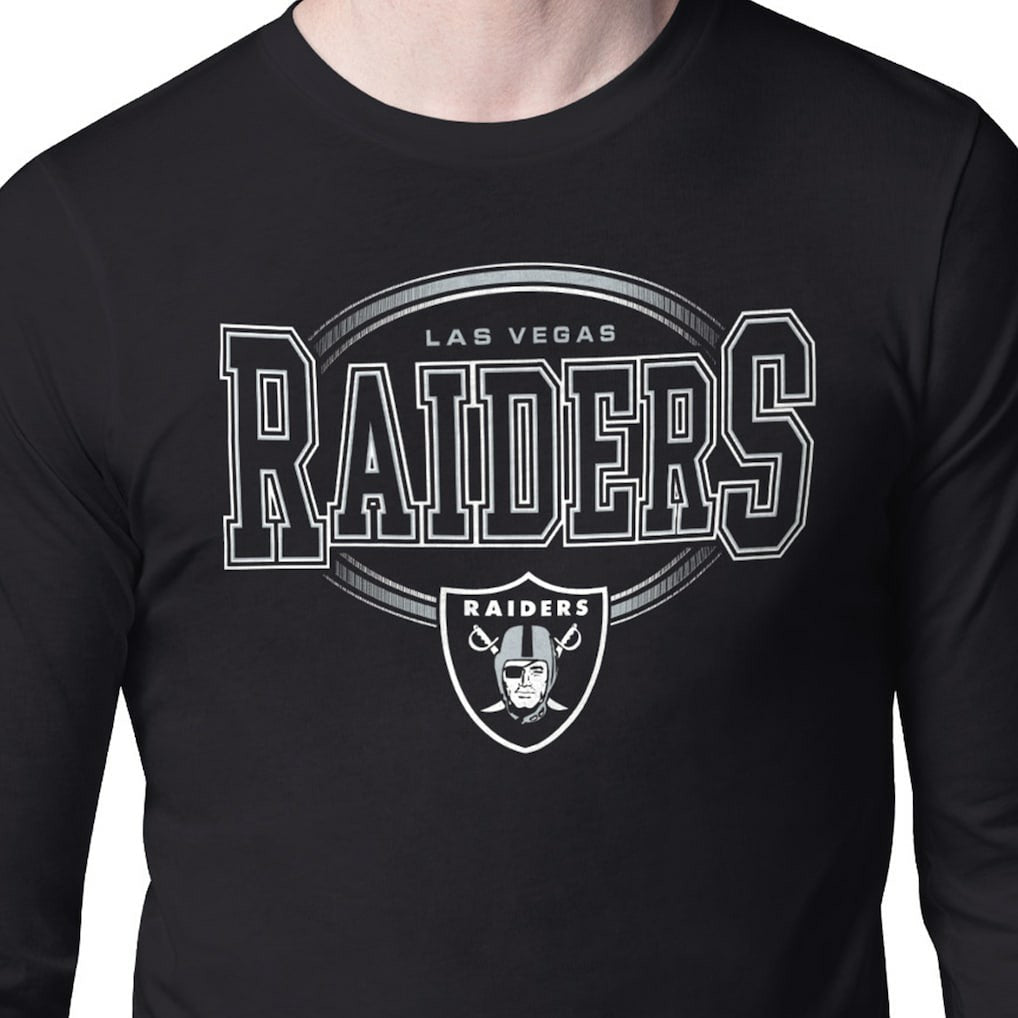 Las Vegas Raiders Starter Team Track Graphic Long Sleeve T-Shirt Black | NFL